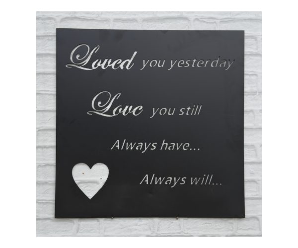 Love You Always Plaque