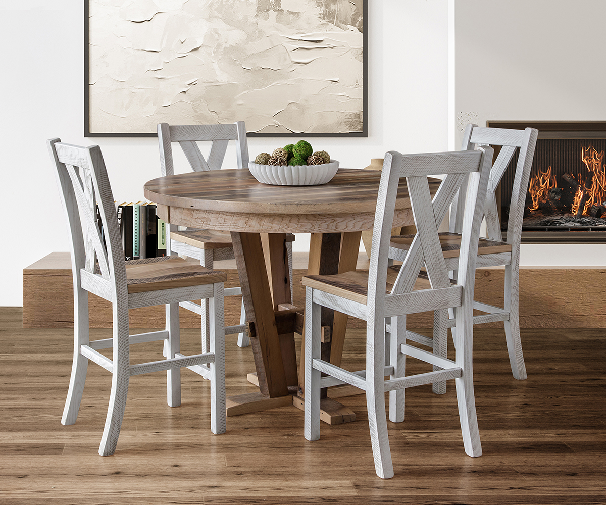 Barnwood Bar Chair - Image 2