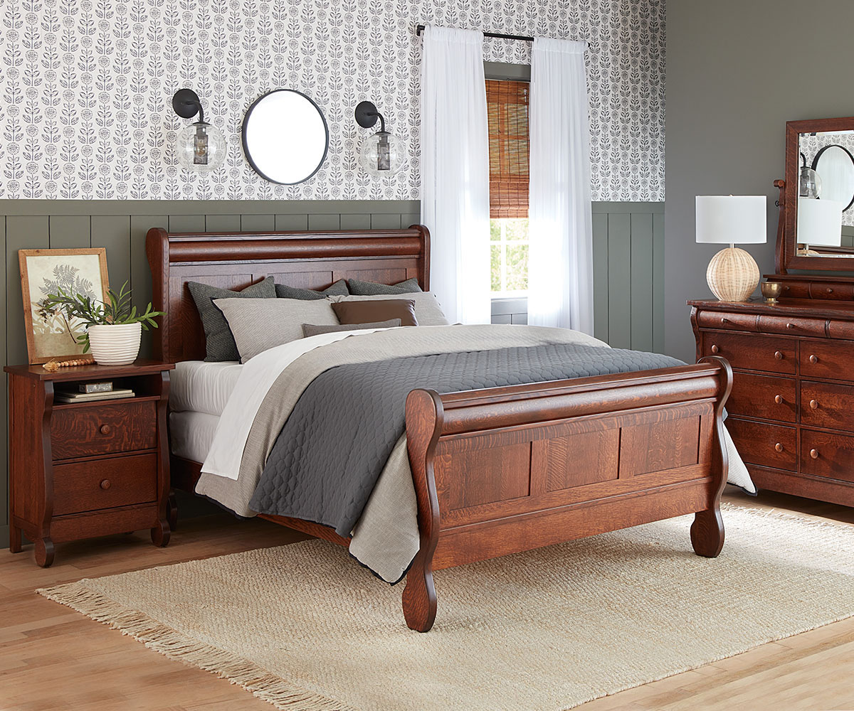 Old Classic Sleigh Bed - Image 4