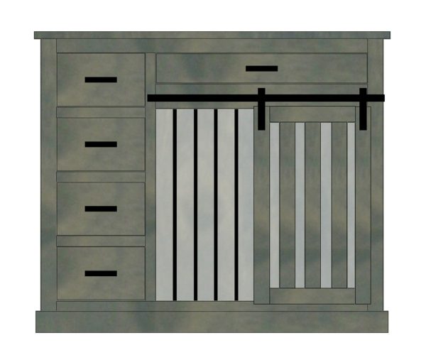 Legacy Large Single Barn Door Crate