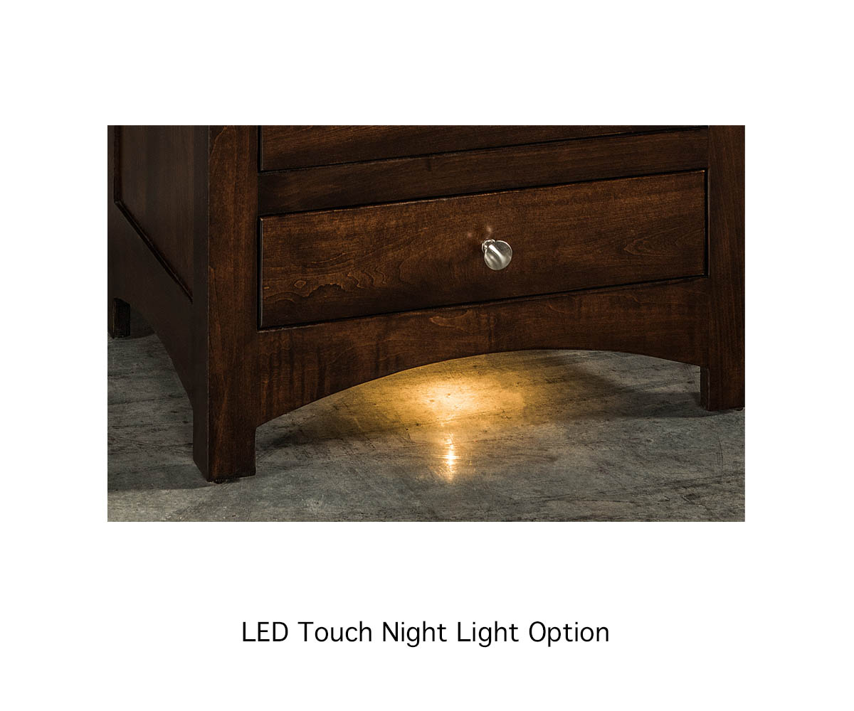 Chippewa Sleigh 3 Drawer Nightstand - 20½"W - Image 5