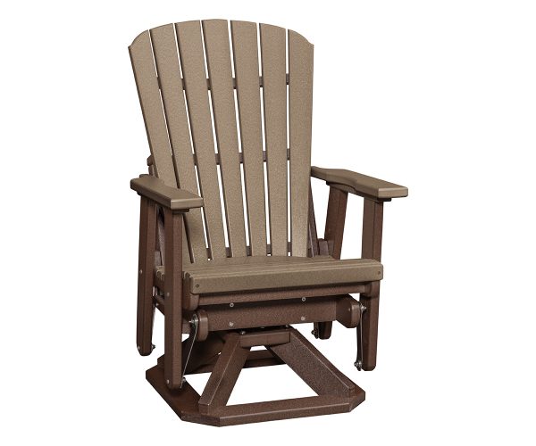 Fan Back Swivel Glider