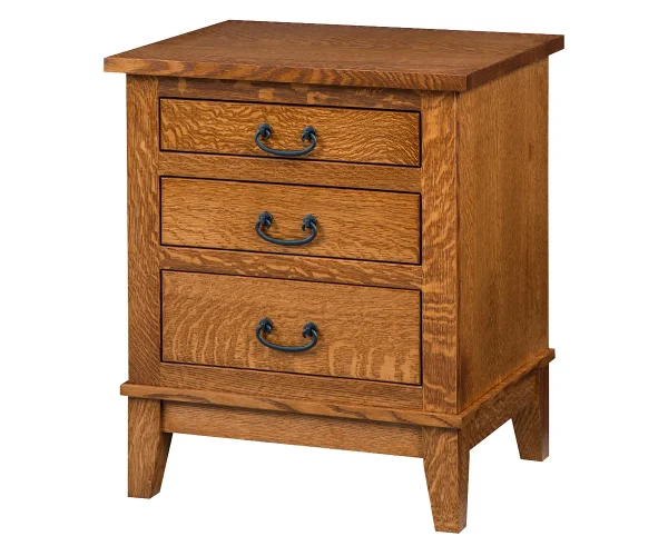 Sierra Mission 3 Drawer Nightstand