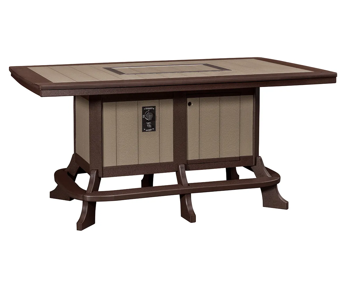 Jade Bar Table with Fire Ring - 46x77 - Image 2