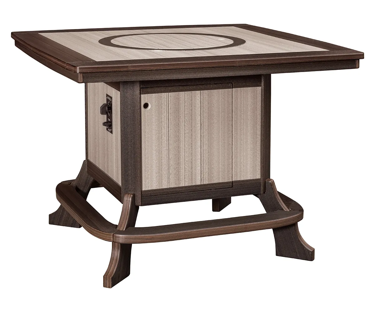 Jade Counter Table with Fire Ring - 49x49 - Image 2