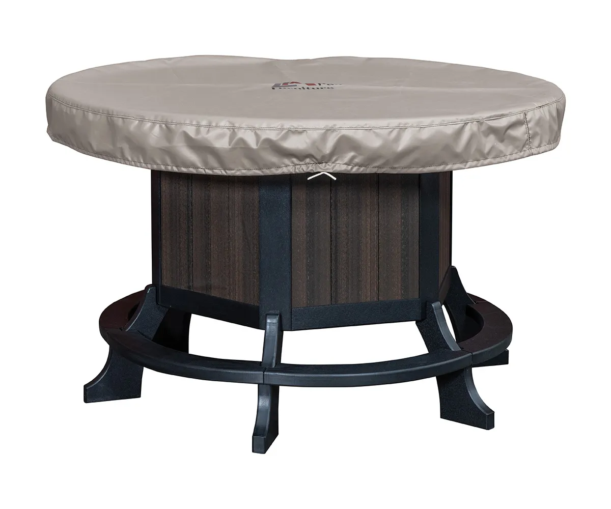 Jade Counter Table with Fire Ring - 60" - Image 3