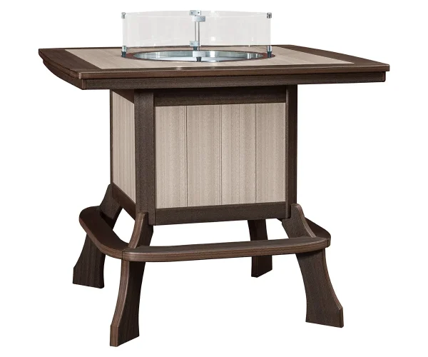 Jade Bar Table with Fire Ring - 49x49