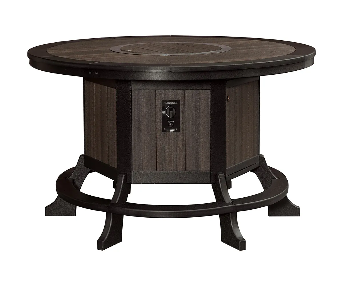 Jade Counter Table with Fire Ring - 60" - Image 2