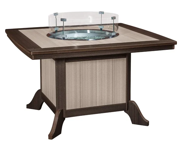 Jade Dining Table with Fire Ring - 49x49